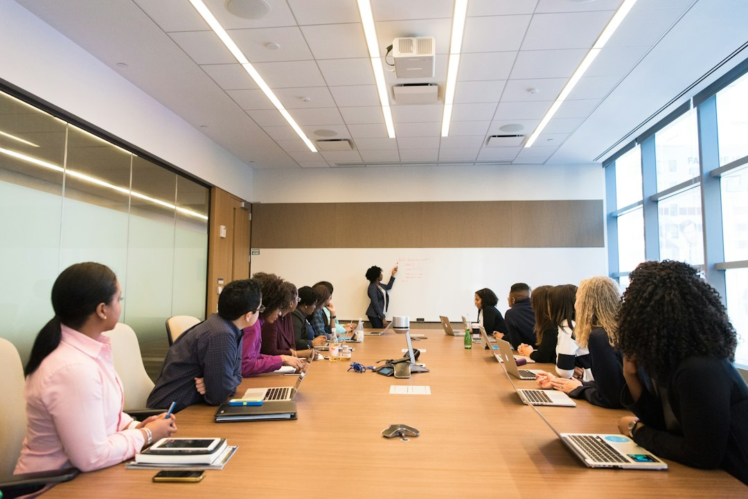 People meeting around a boardroom table