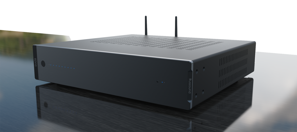Russound SMZ8 controller amplifier with built-in streamer, official manufacturer photograph